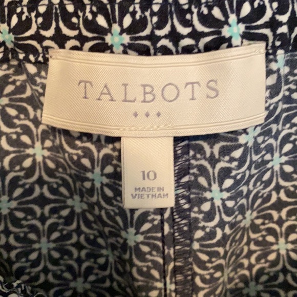 Talbots Floral Drawstring Pants - Picture 4 of 7
